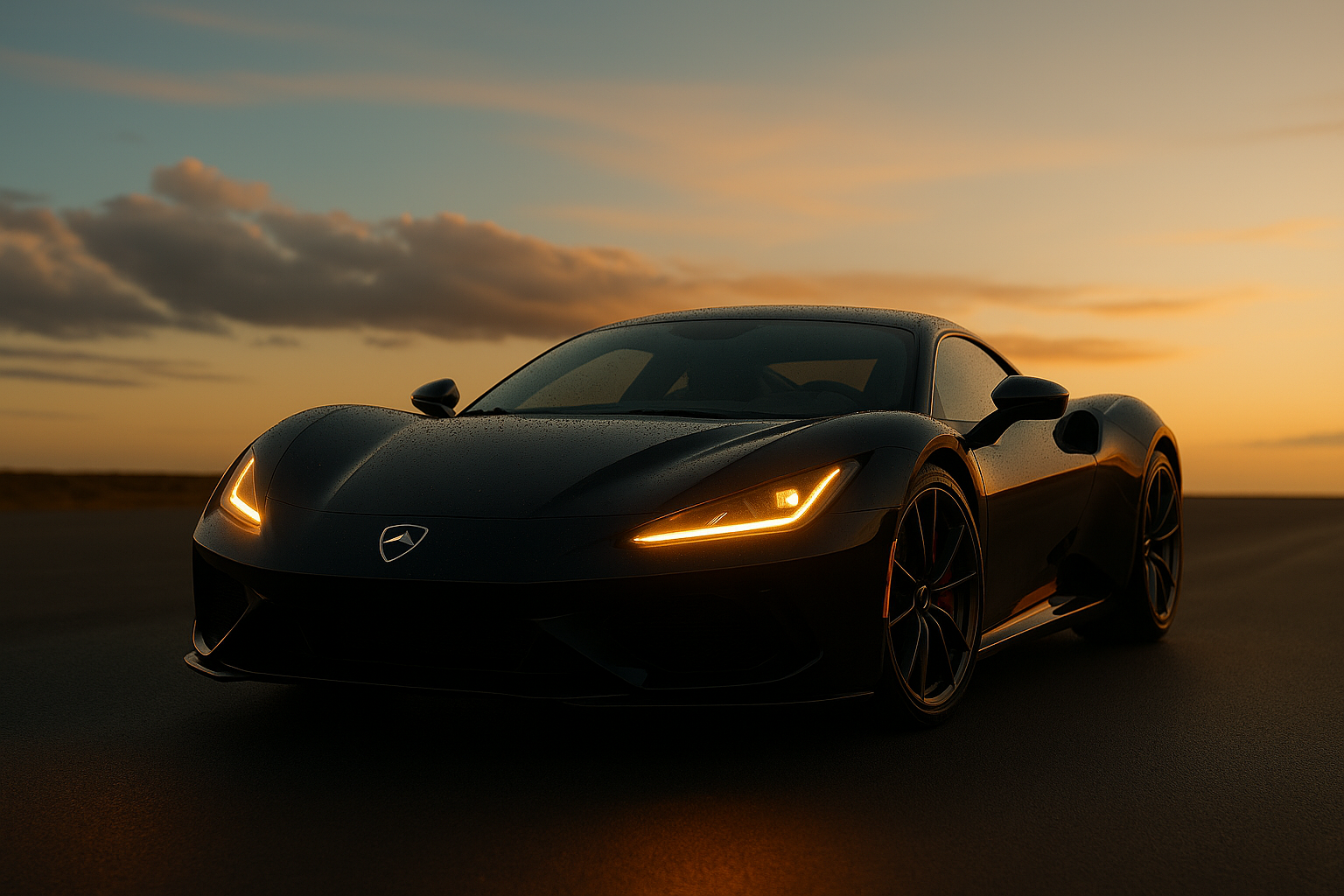 rear view of super car
